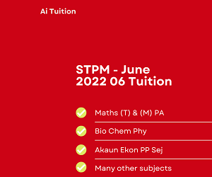 STPM Classes – 2022 06