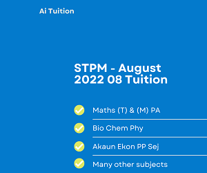 STPM Classes – 2022 08
