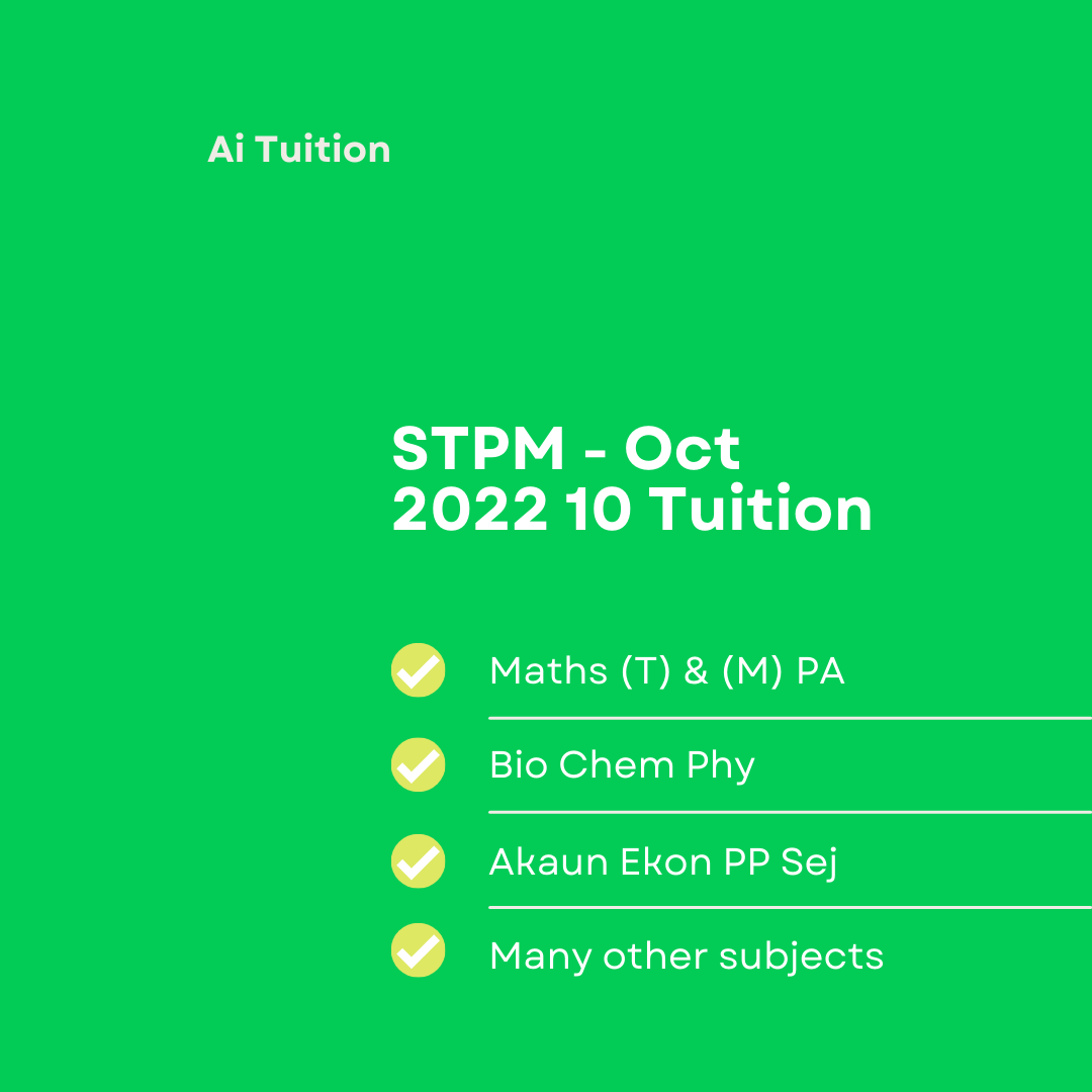 STPM Classes – 2022 10