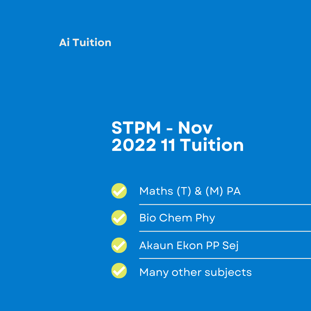 STPM Classes – 2022 11