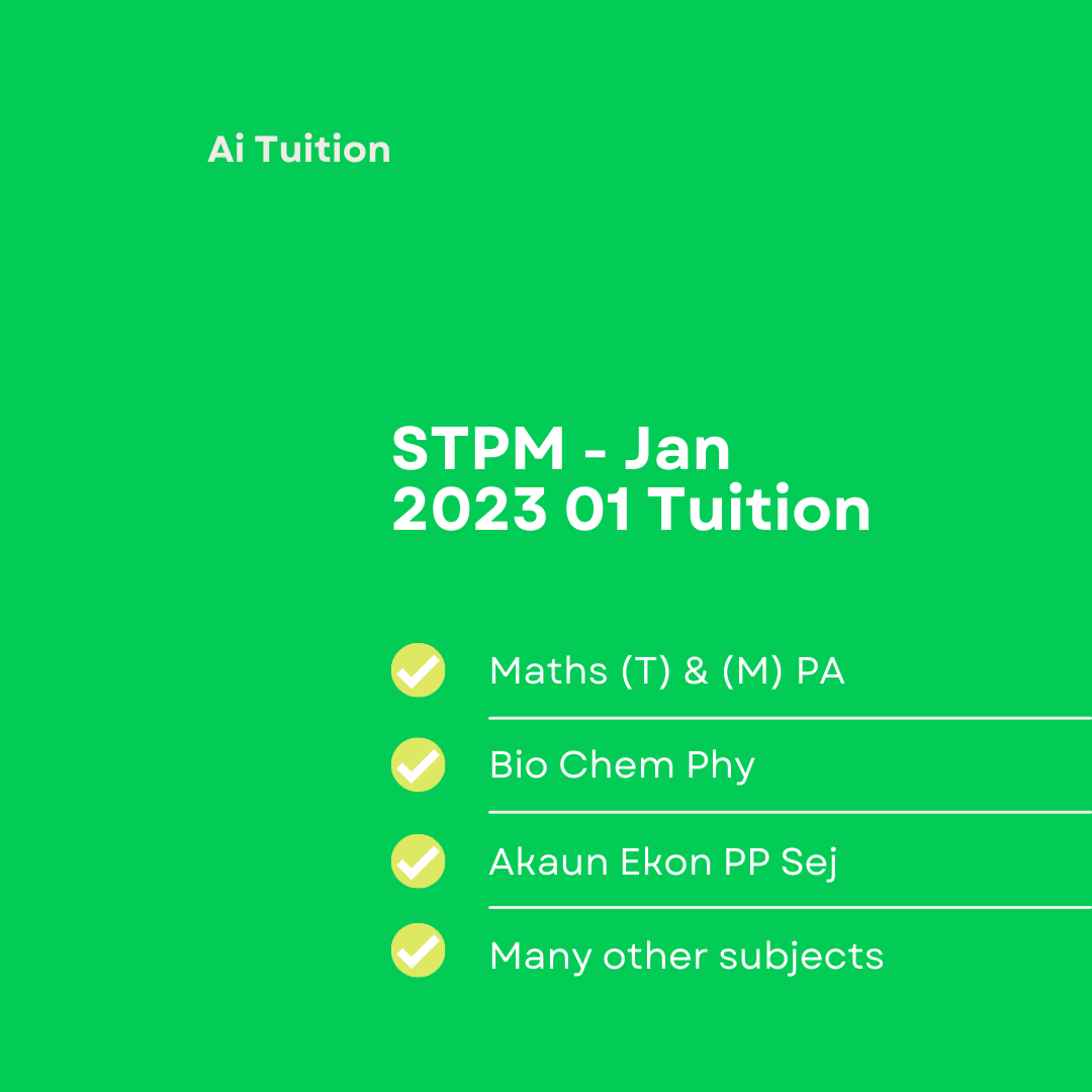 STPM Classes – 2023 01