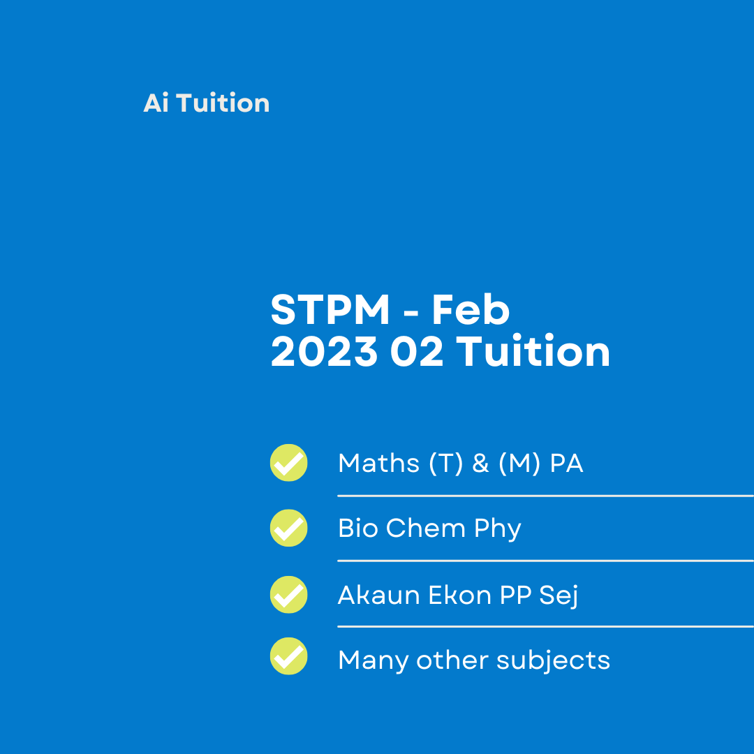 STPM Classes – 2023 02