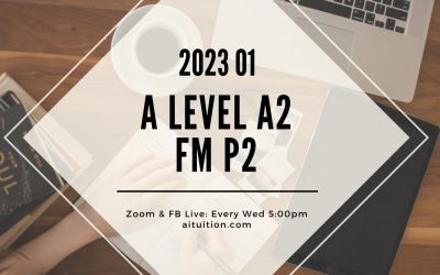 A2 Further Maths P2 (KK LEE) [Online] – 2023 01