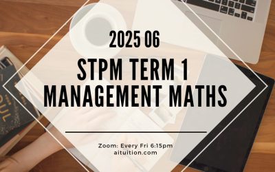 S1 Management Mathematics (KK LEE) [Online] – 2025 06