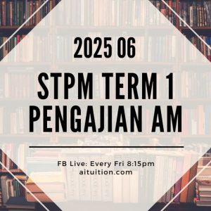 S1 Pengajian Am (Thiaga) [Online] - 2025 06