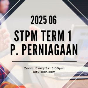 S1 Pengajian Perniagaan (VT Suresh) [Online] - 2025 06