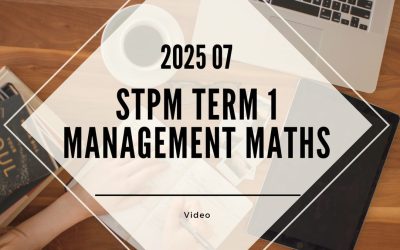 S1 Management Mathematics (KK LEE) [Video Until Exam] – 2025 07