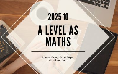 AS Mathematics (KK LEE) [Online] – 2025 10