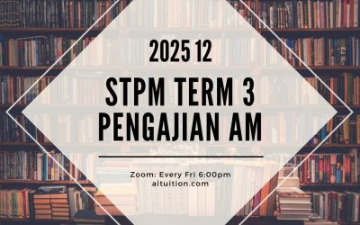 S3 Pengajian Am (Thiaga) [Online] – 2025 12